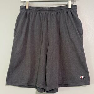 Champion Men's Size Large Gray Jersey Shorts 612B7